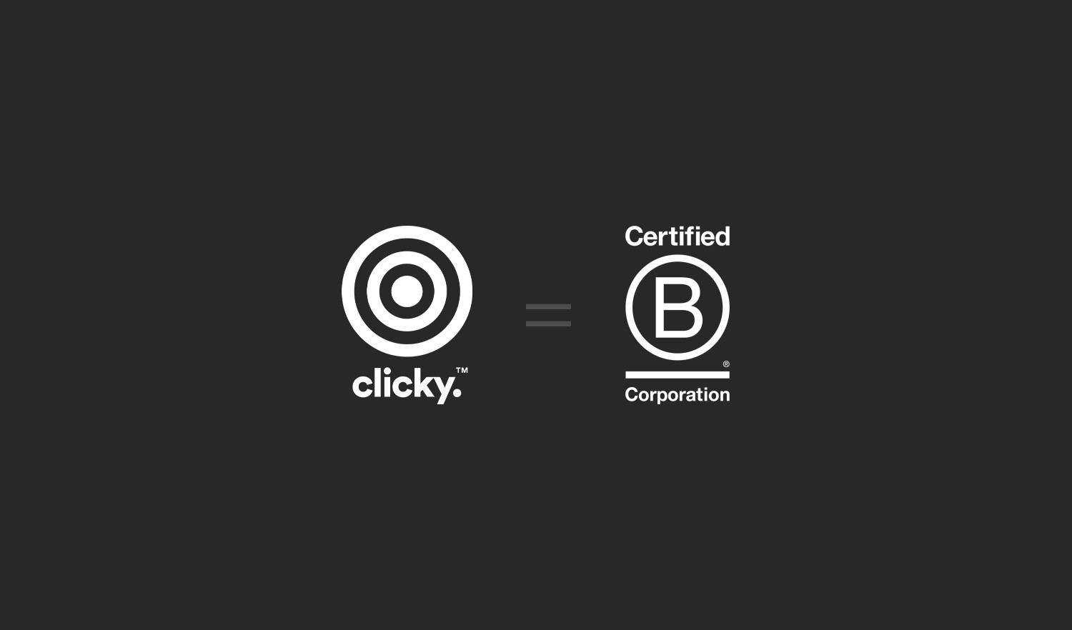 Clicky is a B Corp ❤️🌍