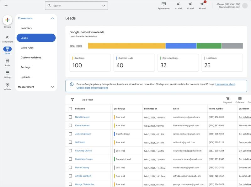 Leads in Google Ads: The New Built-In CRM for Lead Management