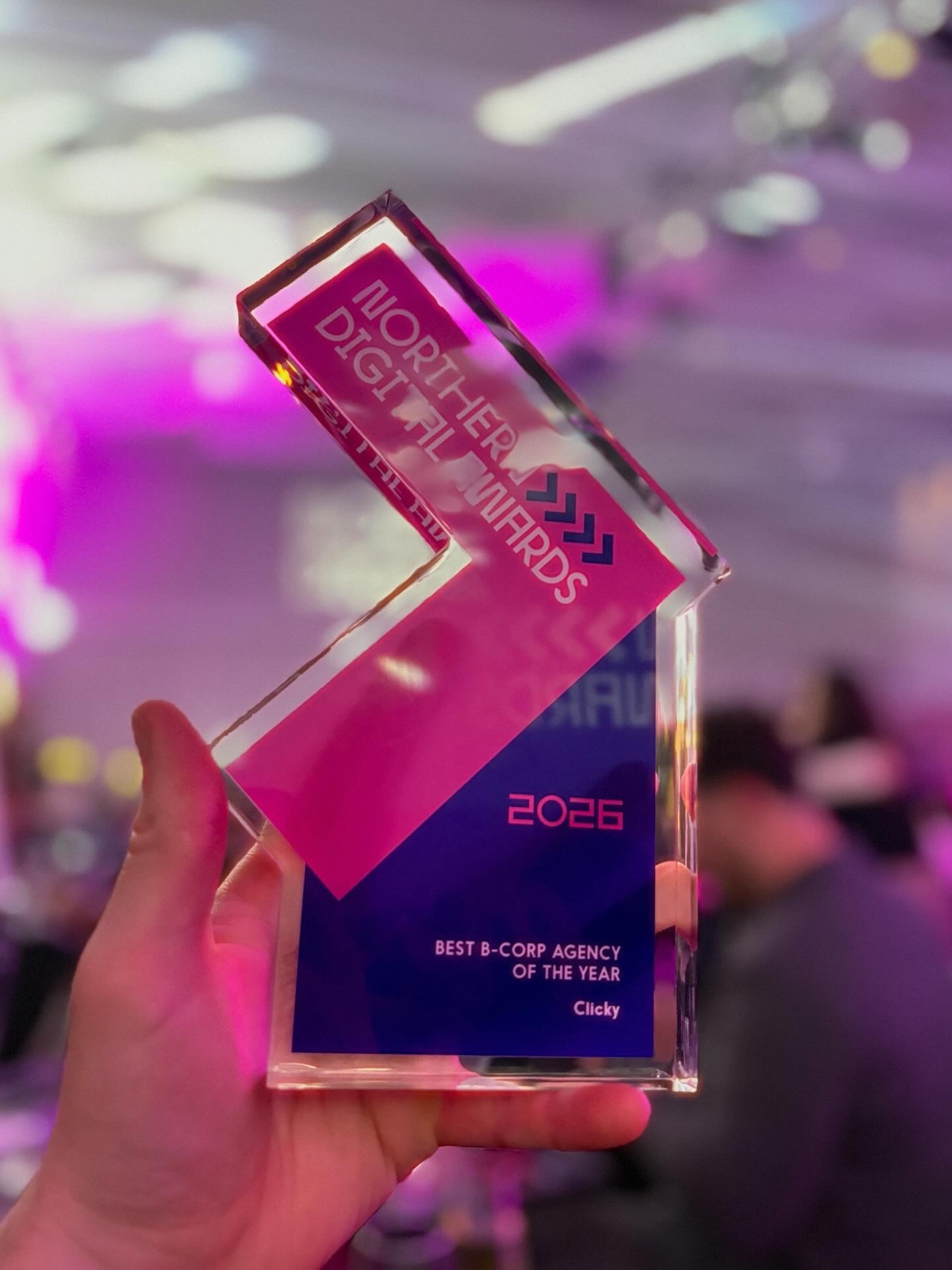 Clicky win BCorp Agency of the Year 🏆