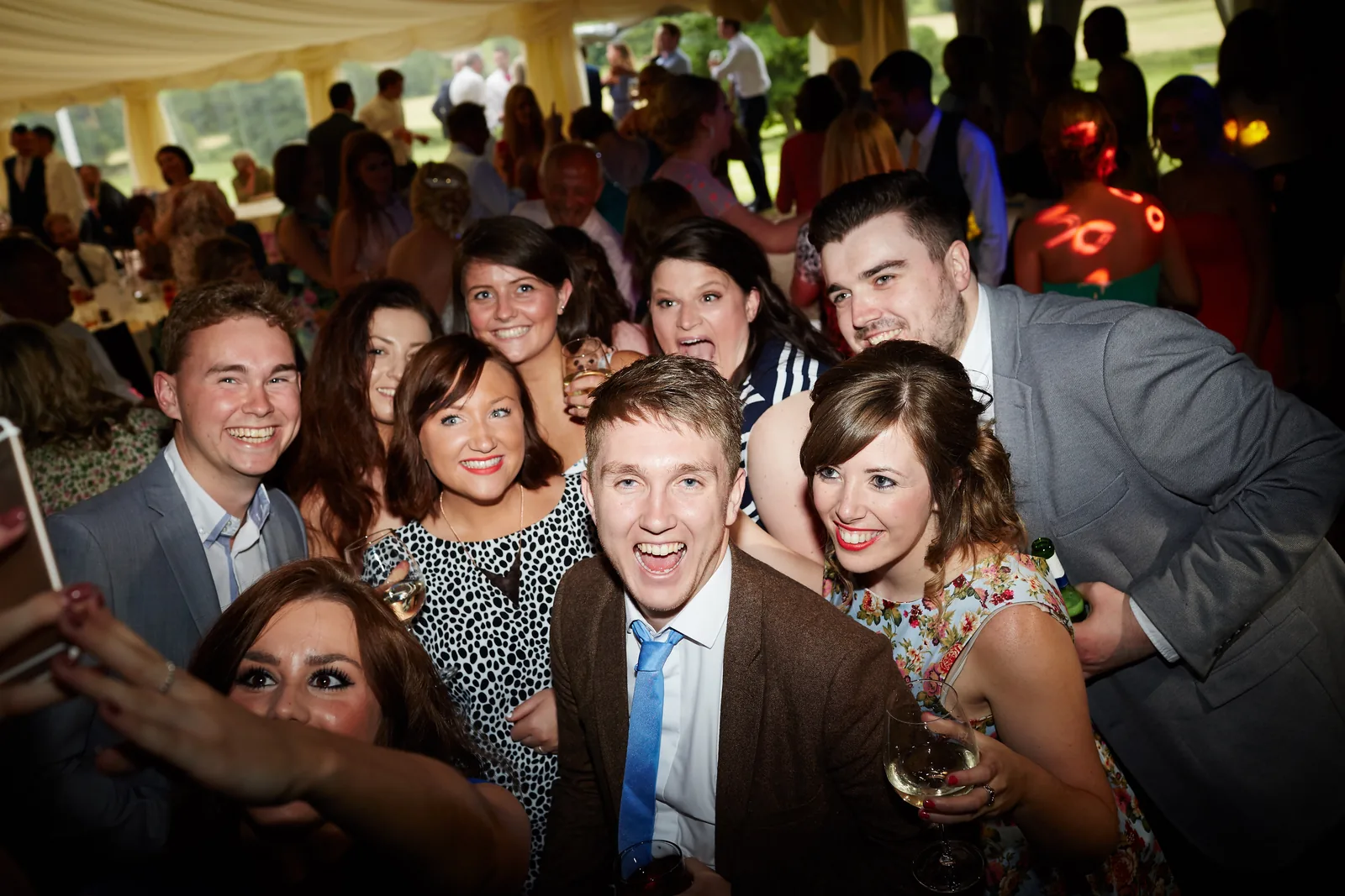 The team together at a summer event